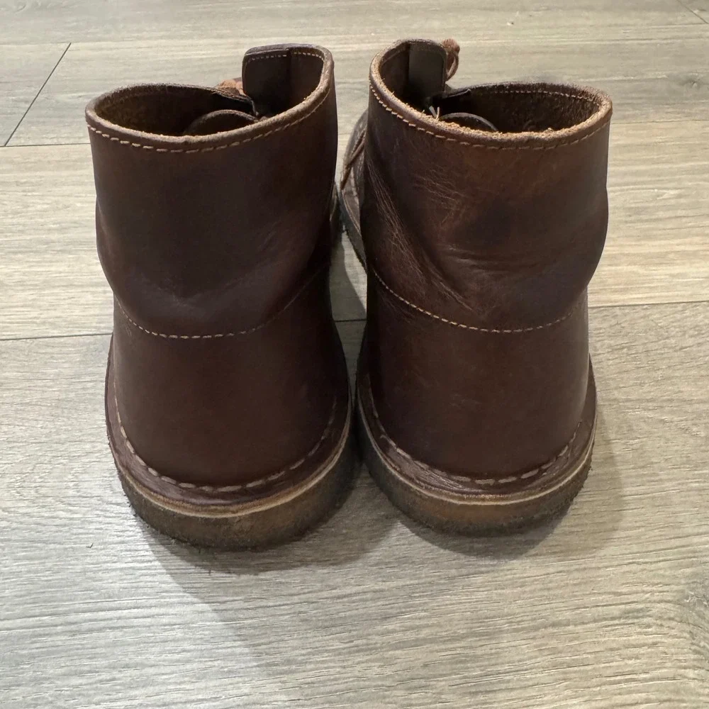 Clarks Originals Desert Boot Beeswax Leather Chukka Brown Mens 10.5
